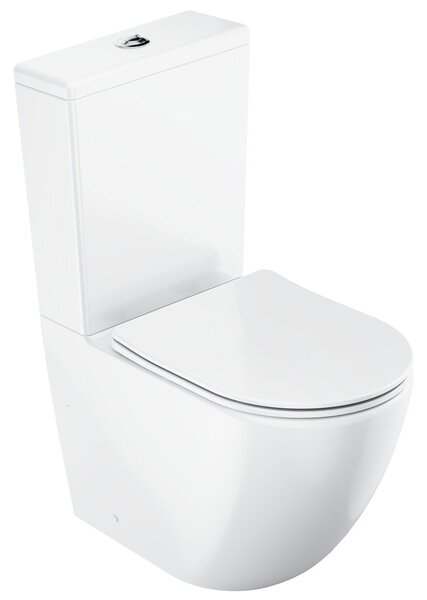 Ravak Optima wc compact cu capac soft-close alb X01870