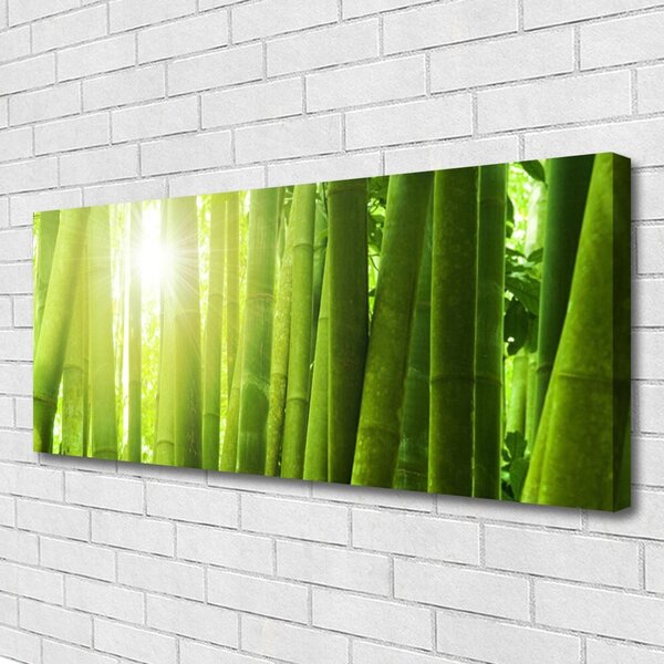 Tablou pe panza canvas Bamboo Floral Verde