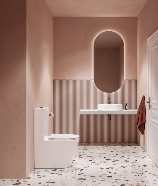 Ravak Elegant wc compact cu capac soft-close alb X01872
