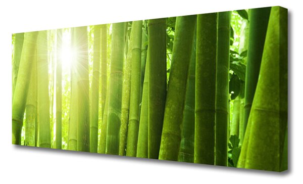 Tablou pe panza canvas Bamboo Floral Verde