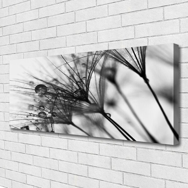 Tablou pe panza canvas Abstract Floral Gray