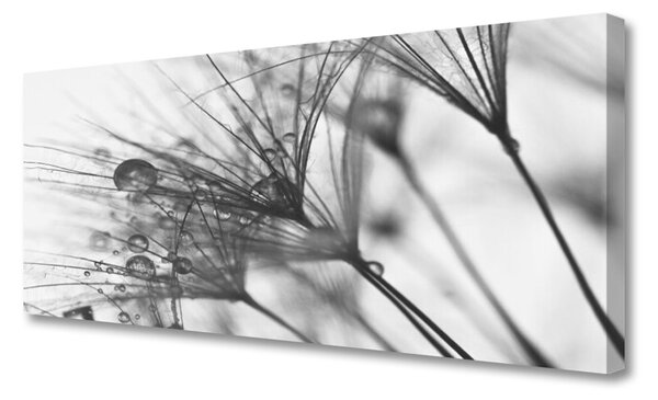Tablou pe panza canvas Abstract Floral Gray