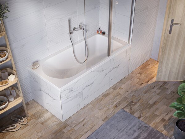 Ravak Flow cada dreptunghiulară 170x75 cm alb XC00100115