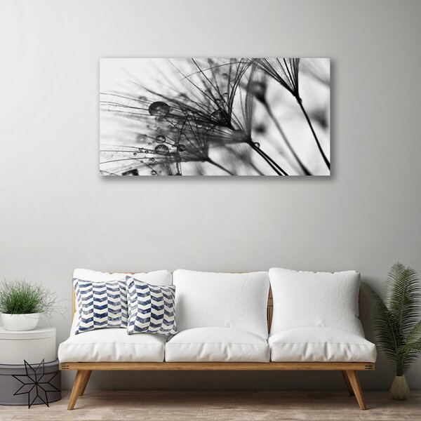 Tablou pe panza canvas Abstract Floral Gray