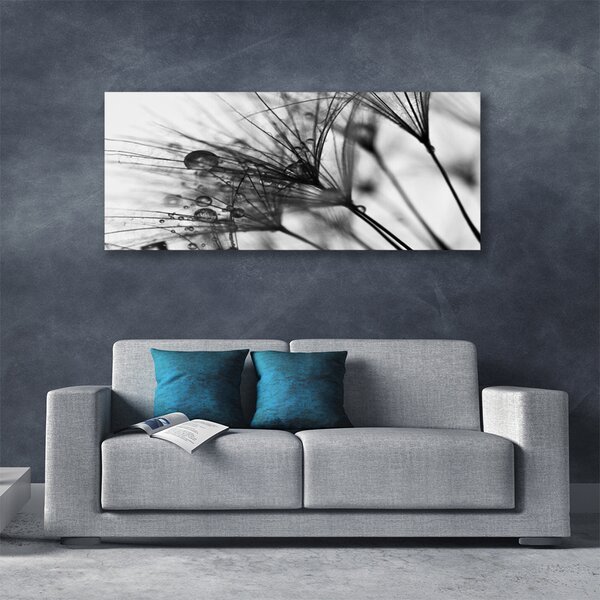 Tablou pe panza canvas Abstract Floral Gray