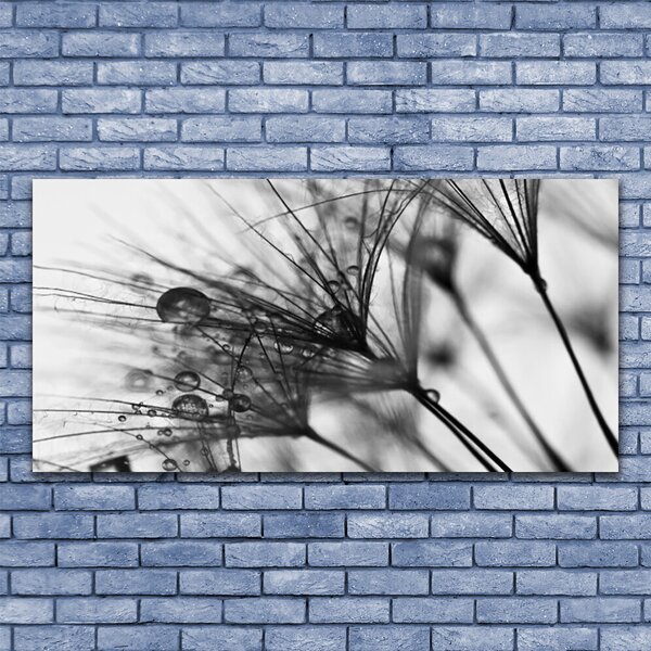 Tablou pe panza canvas Abstract Floral Gray
