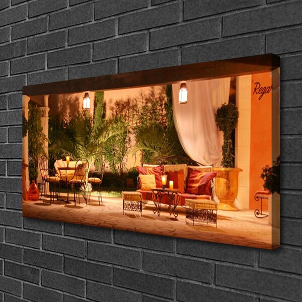 Tablou pe panza canvas Restaurant Arhitectura Multi