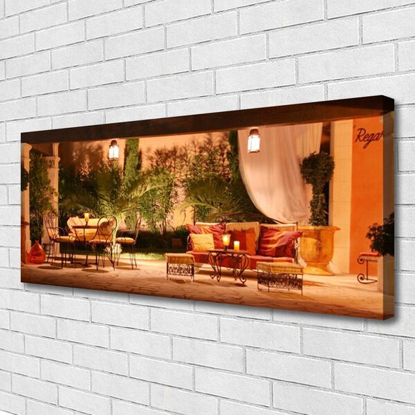 Tablou pe panza canvas Restaurant Arhitectura Multi