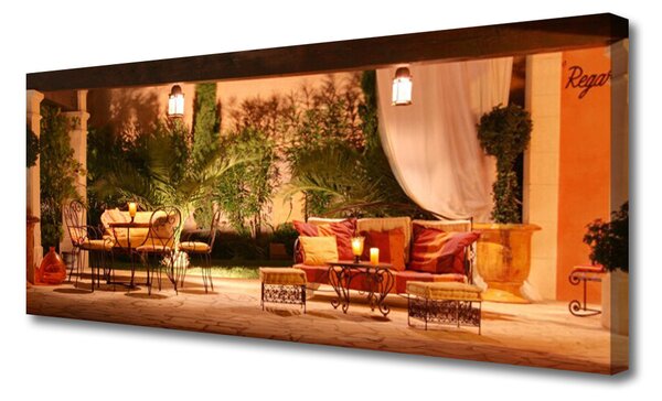 Tablou pe panza canvas Restaurant Arhitectura Multi