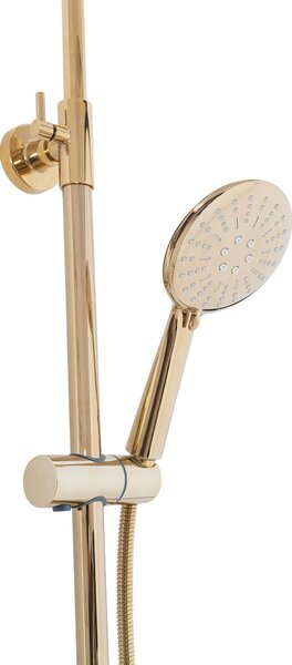 Set de dus cu termostat Lungo Gold Auriu