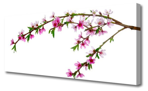 Tablou pe panza canvas Filiala Flori Natura Roz Violet Verde Maro