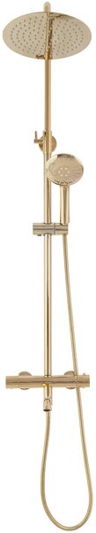 Set de dus cu termostat Lungo Gold Auriu