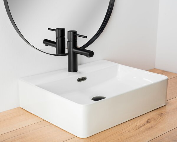 Rea Tess, robinet pentru chiuvetă, negru mat, REA-B8881