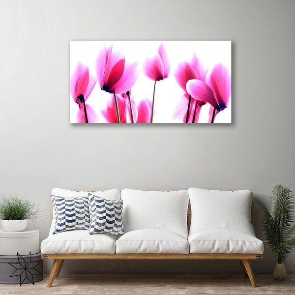 Tablou pe panza canvas Flori roz Floral