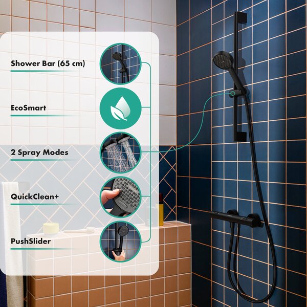 Hansgrohe Activera Select S set de duș perete negru 28044670