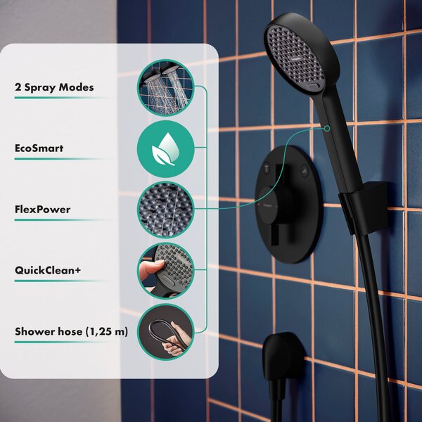 Hansgrohe Activera Select S set de duș perete negru 28052670