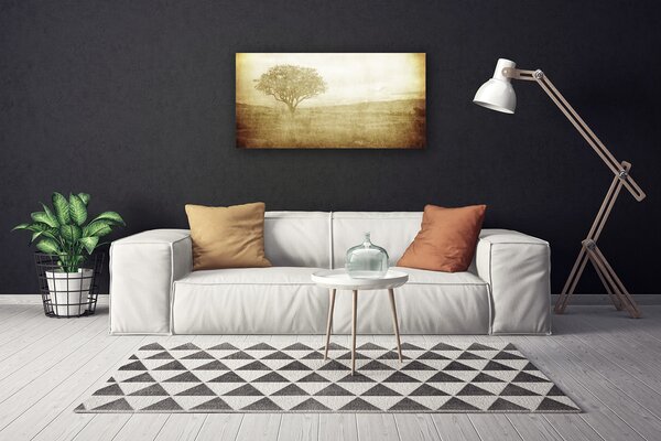 Tablou pe panza canvas Arborele Natura Sepia