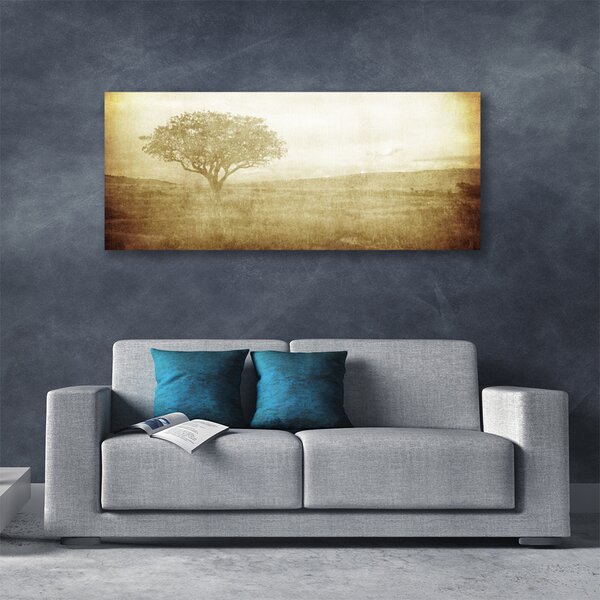 Tablou pe panza canvas Arborele Natura Sepia