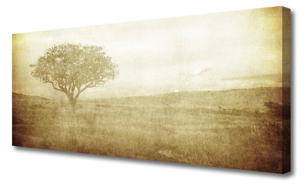 Tablou pe panza canvas Arborele Natura Sepia