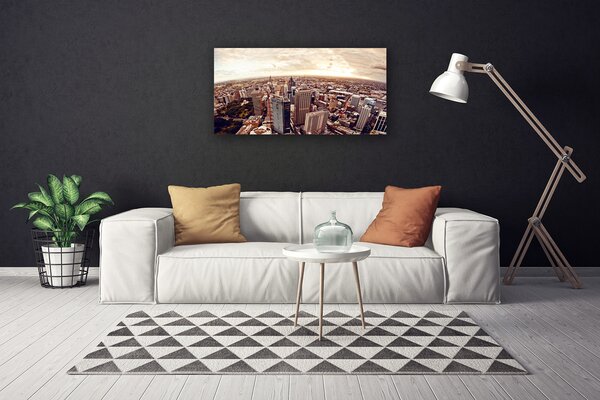 Tablou pe panza canvas Oraș Peisaj Brun