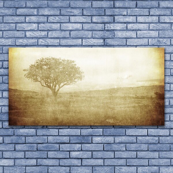 Tablou pe panza canvas Arborele Natura Sepia
