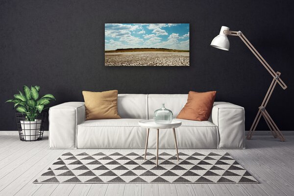 Tablou pe panza canvas Desert Peisaj Gri Verde