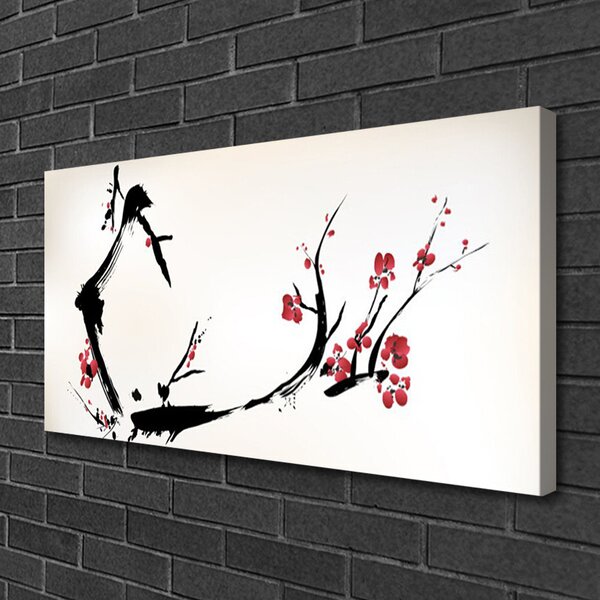 Tablou pe panza canvas Abstract Art Negru Maro