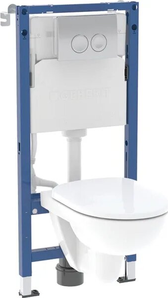Geberit Duofix Basic set cadru și vas wc, capac+ buton de spălare 118.339.21.3