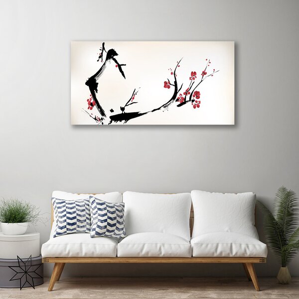 Tablou pe panza canvas Abstract Art Negru Maro