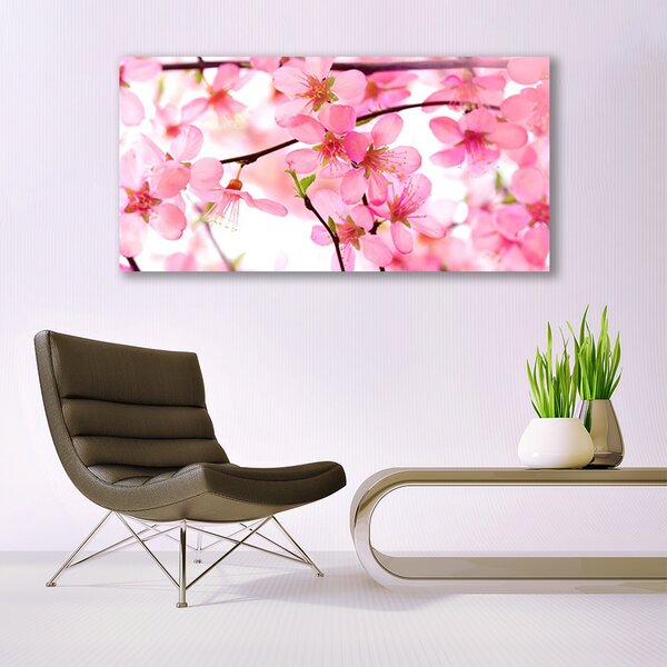 Tablou pe panza canvas Flori roz Floral