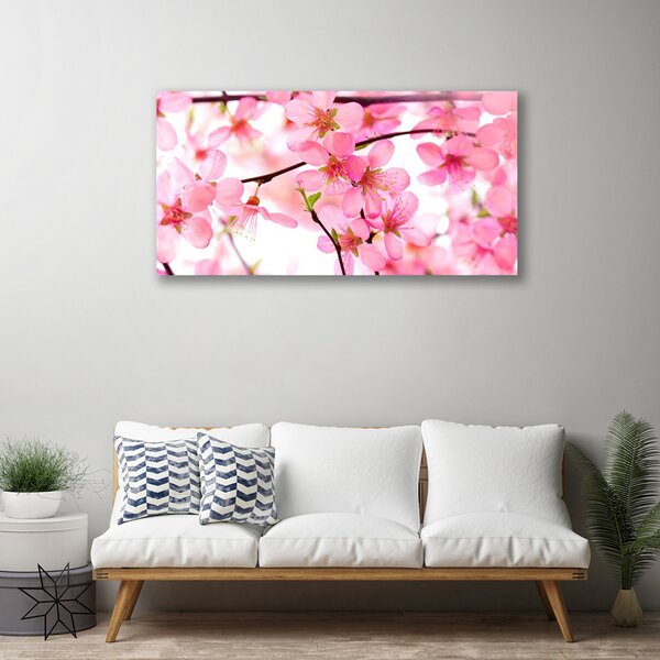 Tablou pe panza canvas Flori roz Floral