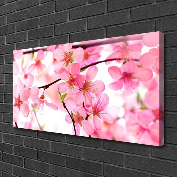 Tablou pe panza canvas Flori roz Floral