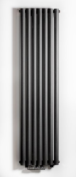 Luxrad Ring calorifer decorativ 160x41 cm podłączenie inferior negru RIN1600410S040ZDC