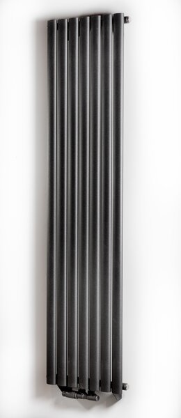 Luxrad Ring calorifer decorativ 160x41 cm podłączenie inferior negru RIN1600410S040ZDC