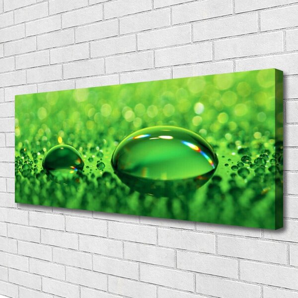 Tablou pe panza canvas Waterdrop Art Green