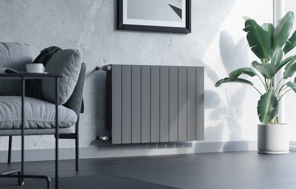 KFA Armatura ADR calorifer de cameră 57x48.3 cm podłączenie lateral grafit 763-060-61