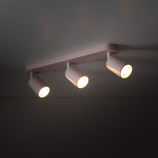 TK Lighting Livia lampă de tavan 3x10 W roz 10234