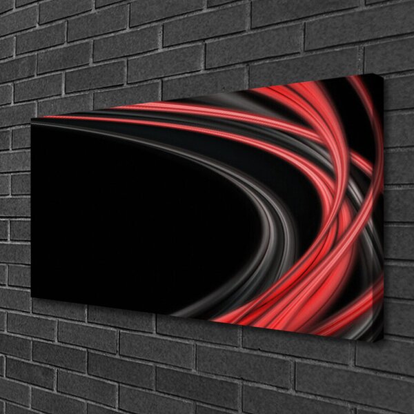 Tablou pe panza canvas Abstract Art Gri Portocaliu Negru