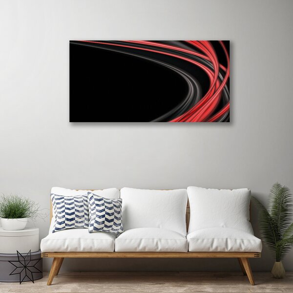 Tablou pe panza canvas Abstract Art Gri Portocaliu Negru
