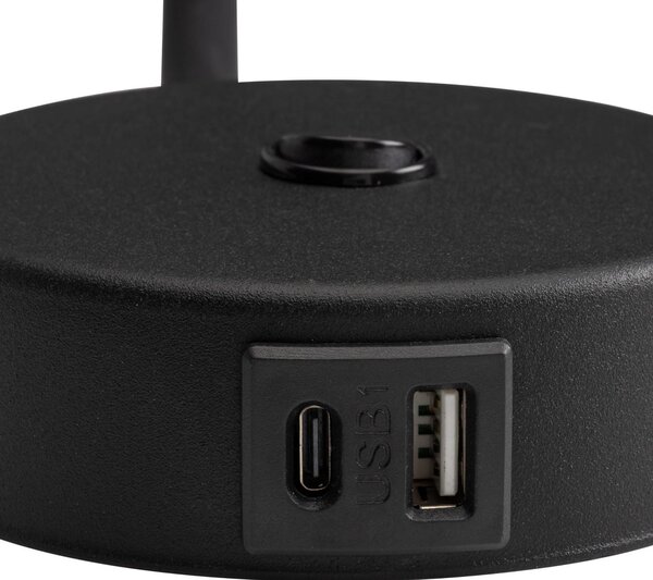 TK Lighting Lagos lampă de perete 1x6 W negru 10200