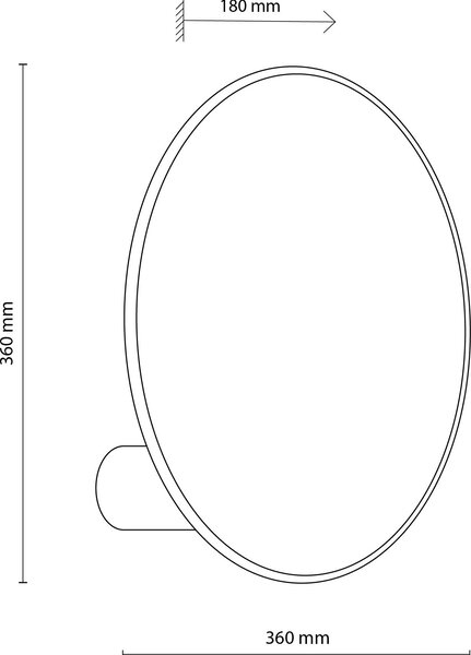TK Lighting Pulse lampă de perete 1x15 W lemn 4814