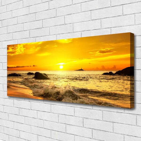 Tablou pe panza canvas Ocean Beach Peisaj verde