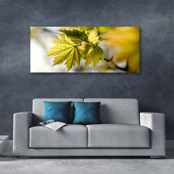 Tablou pe panza canvas Frunze verde florale