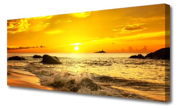 Tablou pe panza canvas Ocean Beach Peisaj verde
