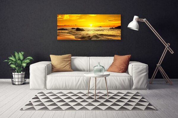 Tablou pe panza canvas Ocean Beach Peisaj verde