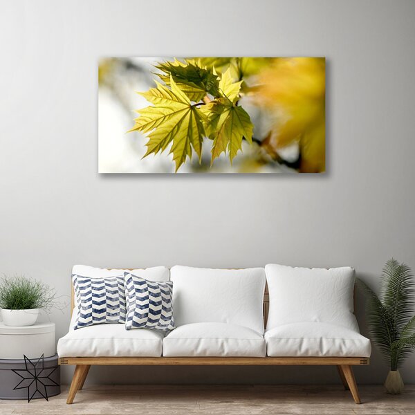 Tablou pe panza canvas Frunze verde florale