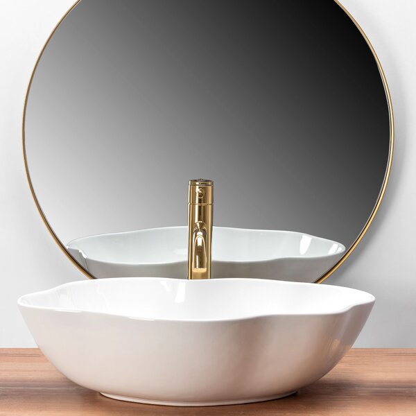 Lavoar pentru blat Rea Pearl White