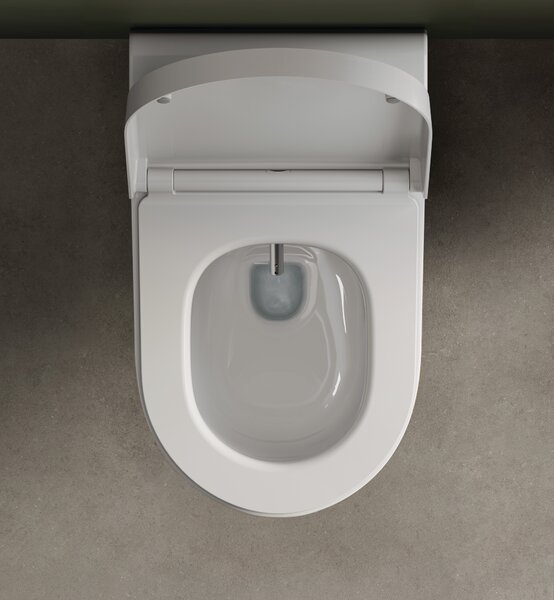 Kludi Cleantronic toaletă cu spălare agăţat fără margine cu spălare turbionară alb 16WCW0143
