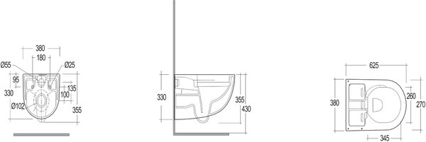 Kludi Cleantronic toaletă cu spălare agăţat fără margine cu spălare turbionară alb 16WCW0143