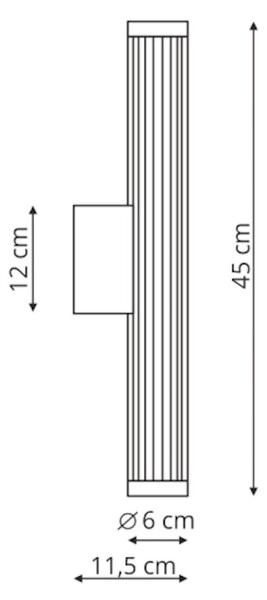 Light Prestige Vena lampă de perete 1x8 W alb LP-1010/1W-45 WH